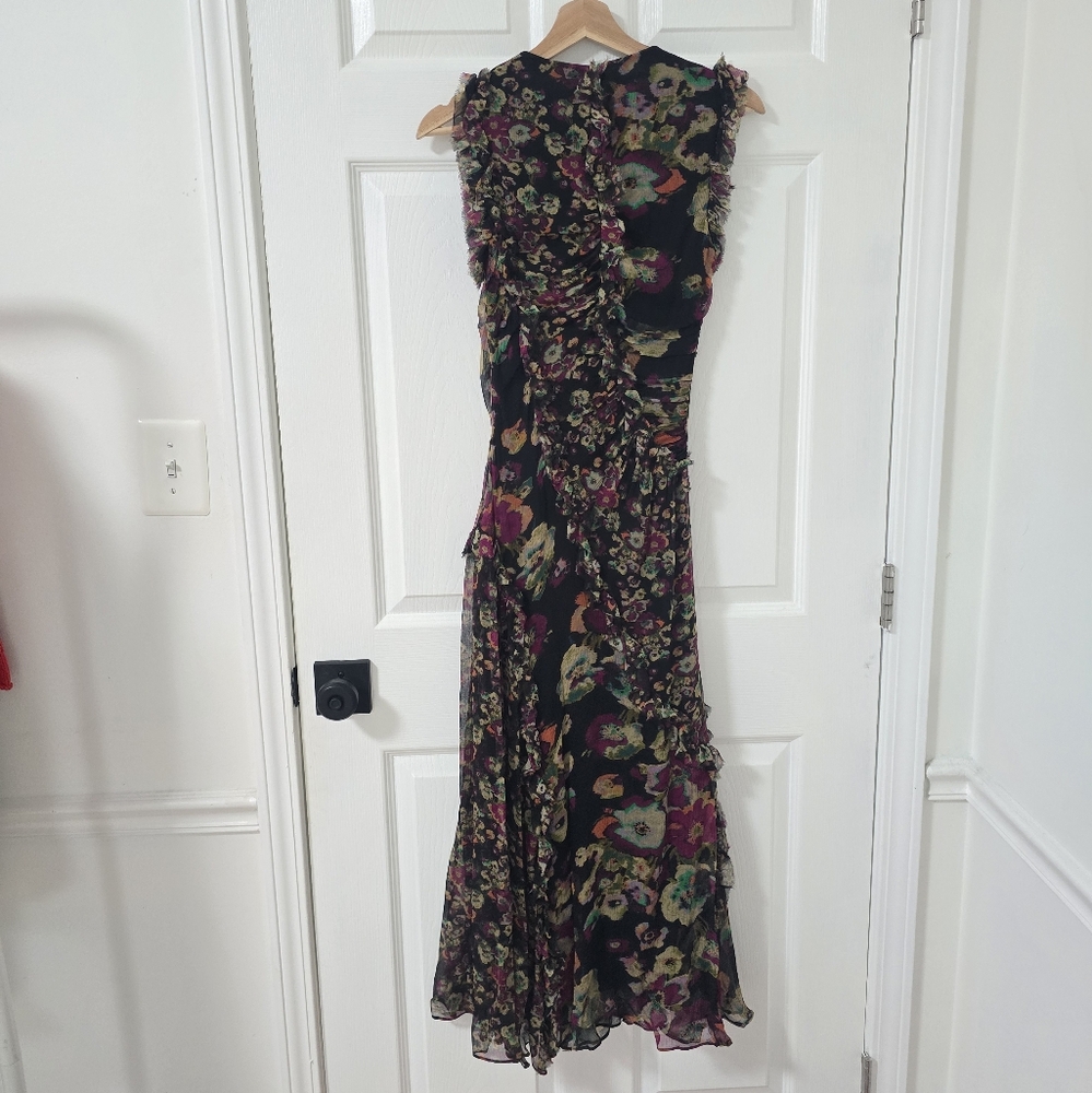 Ulla Johnson Silk Avrelie Sleeveless Floral Midi Dress Size XS - Picture 13 of 13